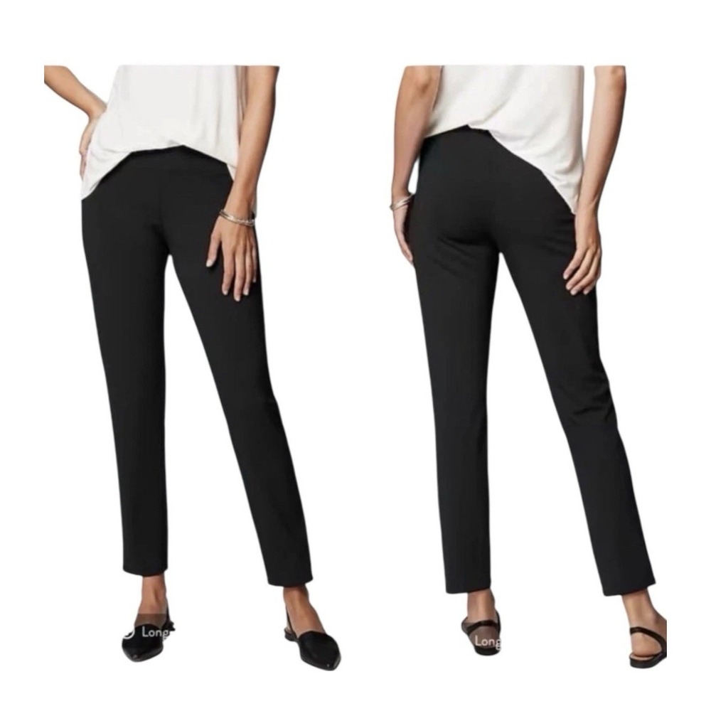 J. Jill Wearever Collection Forward Seam Slim Ankle Pants Black‎ Size XS